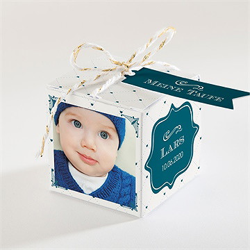 Geschenkbox Taufe zartes muster