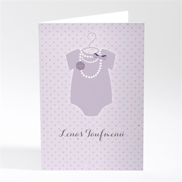 Menükarte Taufe Mein taufkleidchen