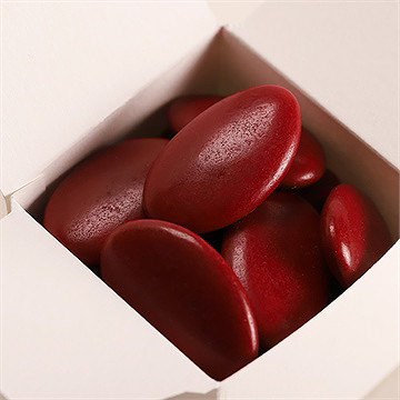 Zuckermandeln taufdragees dunkelrot