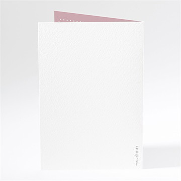 Menükarte Taufe klassik rosa - Vue 3