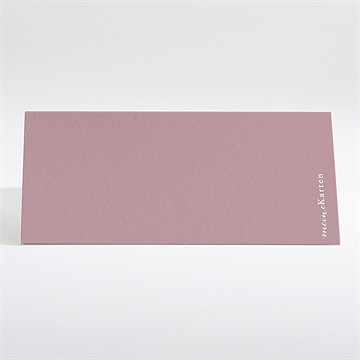 Tischkarte Taufe Klassik Rosa - Vue 2