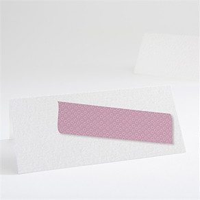 Tischkarte Taufe klebestreifen rosa