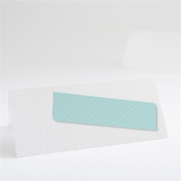 Tischkarte Taufe klebestreifen blau