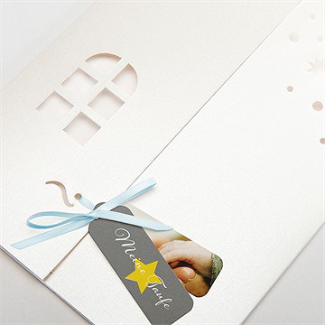 Einladung Taufe Schaukelpferd Gelb - Vue 3