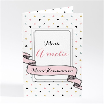 Menükarte Kommunion Festlich modern