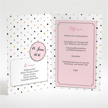 Menükarte Kommunion festlich modern - Vue 2