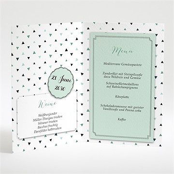 Menükarte Kommunion festlich schick - Vue 2