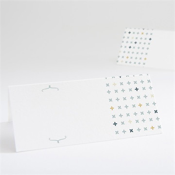 Tischkarte Kommunion Geometrische blumenmotive