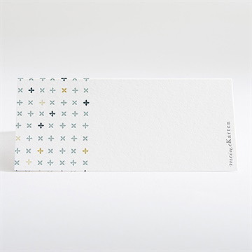 Tischkarte Kommunion geometrische blumenmotive - Vue 2