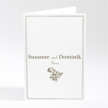 Menükarte Hochzeit traditionell