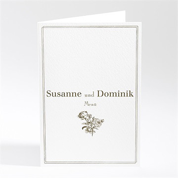 Menükarte Hochzeit Traditionell