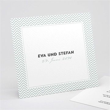 Hochzeitseinladung Zickzack