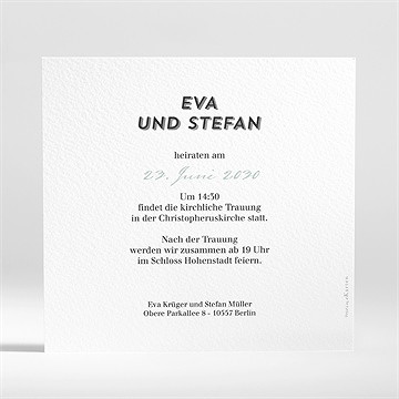 Hochzeitseinladung Zickzack - Vue 2