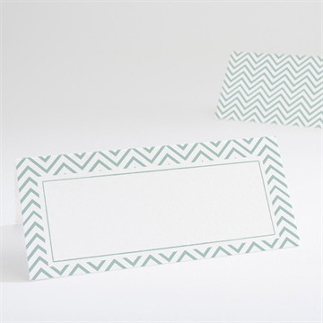 Tischkarte Hochzeit Zickzack
