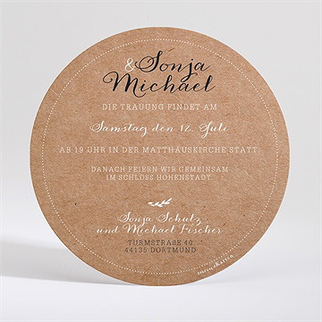 Hochzeitseinladung rund um die spitze - Vue 2