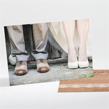 Dankeskarte Hochzeit rund um die spitze