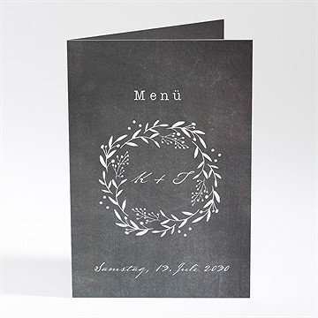 Menükarte Hochzeit Gravur Auf Schiefertafel