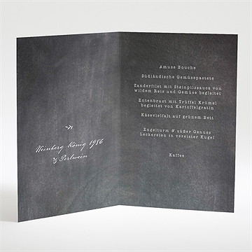 Menükarte Hochzeit Gravur Auf Schiefertafel - Vue 2