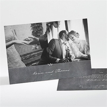 Dankeskarte Hochzeit gravur auf schiefertafel