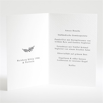 Menükarte Hochzeit verknüpft - Vue 2