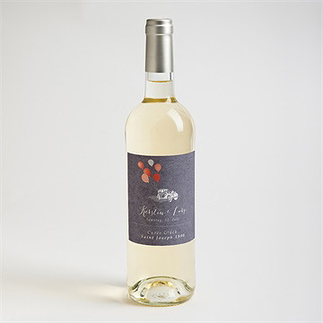 Flaschenetikett Hochzeit vintage auto - Vue 2