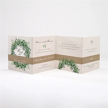 Hochzeitseinladung frühlingskranz - Vue 2