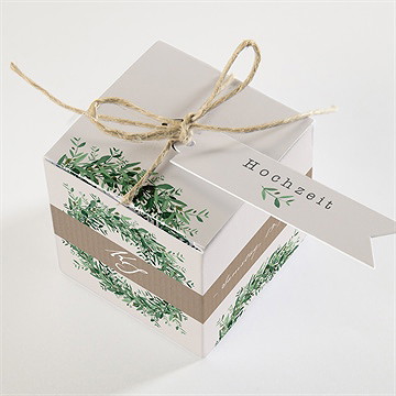 Geschenkbox Hochzeit frühlingskranz - vue 3