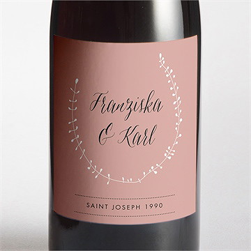 Flaschenetikett Hochzeit Festlichkeit