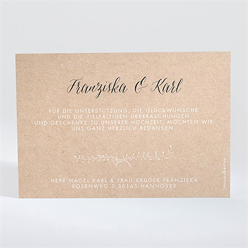 Dankeskarte Hochzeit Festlichkeit - Vue 2