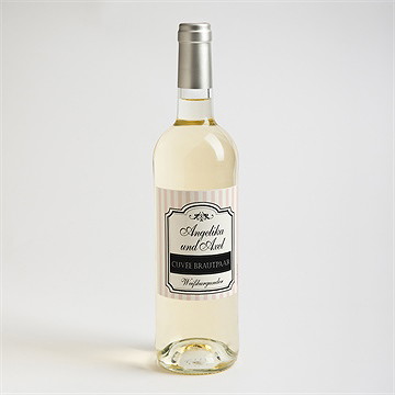 Flaschenetikett Hochzeit retro-ambiente - Vue 2