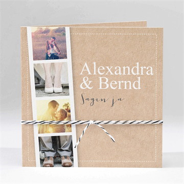 Hochzeitseinladung Unsere story