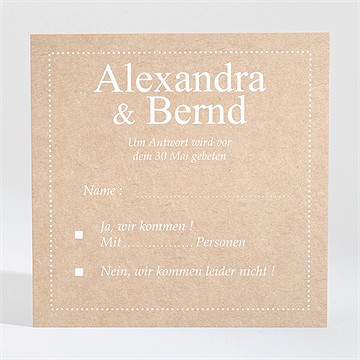 Antwortkarte Hochzeit Unsere Story