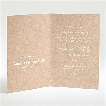 Menükarte Hochzeit Unsere Story - Vue 2