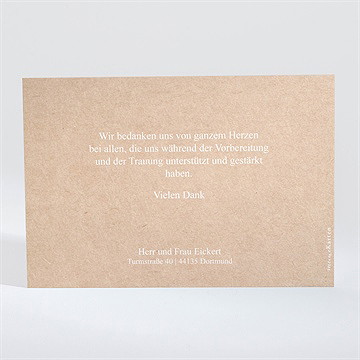 Dankeskarte Hochzeit Unsere Story - Vue 2