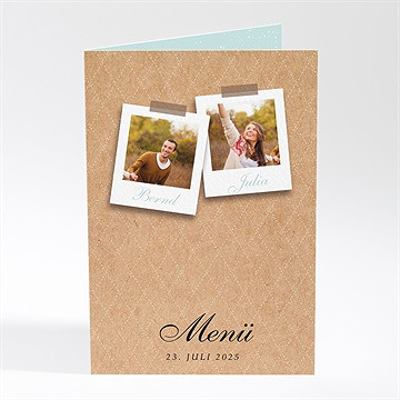 Menükarte Hochzeit fotoalbum