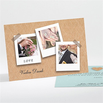 Dankeskarte Hochzeit fotoalbum