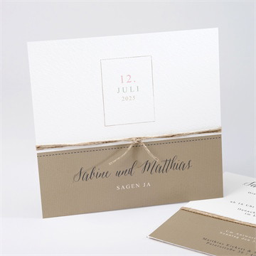 Hochzeitseinladung natürlich verbunden