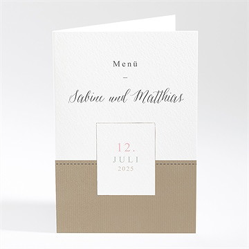 Menükarte Hochzeit natürlich verbunden