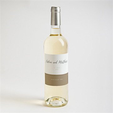 Flaschenetikett Hochzeit natürlich verbunden - vue 2