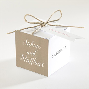 Geschenkbox Hochzeit natürlich verbunden