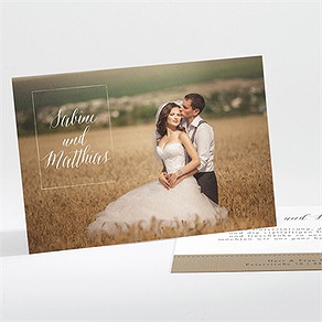 Dankeskarte Hochzeit natürlich verbunden