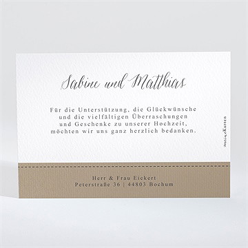 Dankeskarte Hochzeit natürlich verbunden - Vue 2