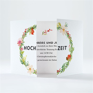 Hochzeitseinladung Ländliche Idylle