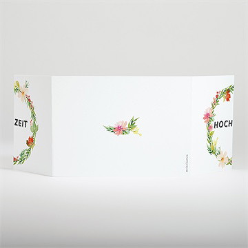 Hochzeitseinladung Ländliche Idylle - Karte Rückseite