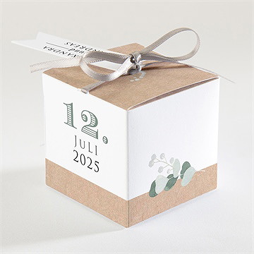 Geschenkbox Hochzeit Silber-Linde - Sicht 2