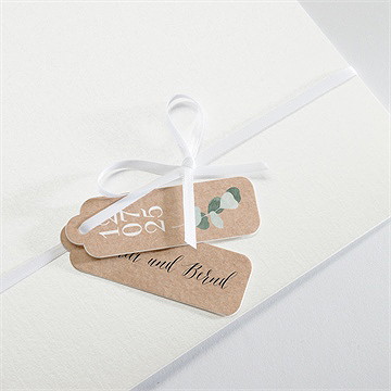 Hochzeitseinladung Eukalyptus Rustikal - Vue 4