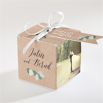 Geschenkbox Hochzeit Eukalyptus Rustikal