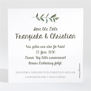 Save The Date Karte Zarte Blüte