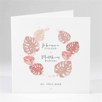 Hochzeitseinladung Philodendron