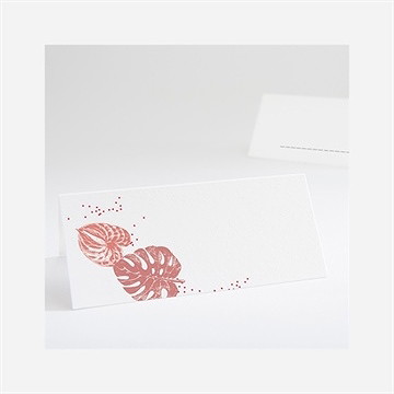 Tischkarte Hochzeit Philodendron